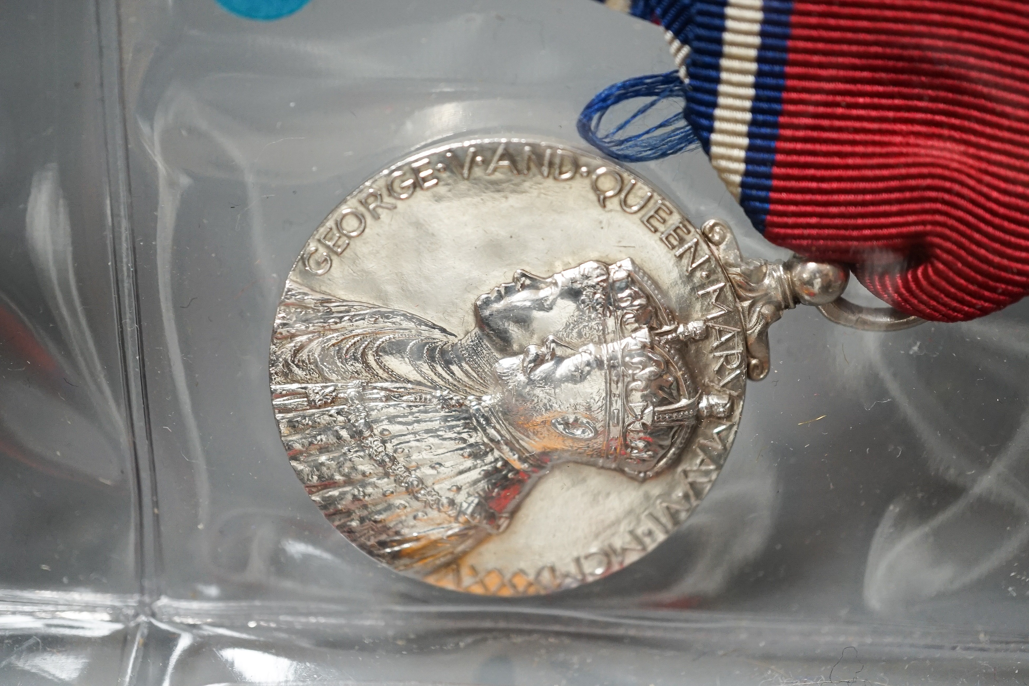 Six military associated medals to include - QSA with four clasps to 184 PTE. T. GRIFFITHS C.I.V., George V Territorial Force Efficiency Medal to 314 SJT. E.H. BARTON 25/ CYC.BN. LOND. REGT. (25th County of London Cyclist